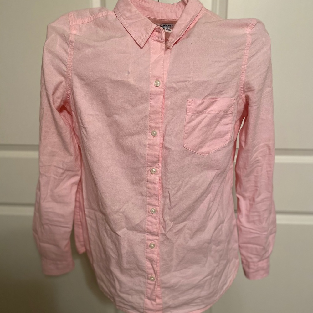 Old Navy pink button down